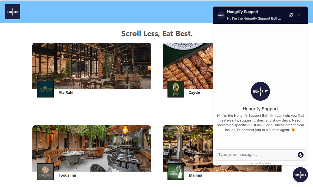 Hungrify ~ Ai-Powered